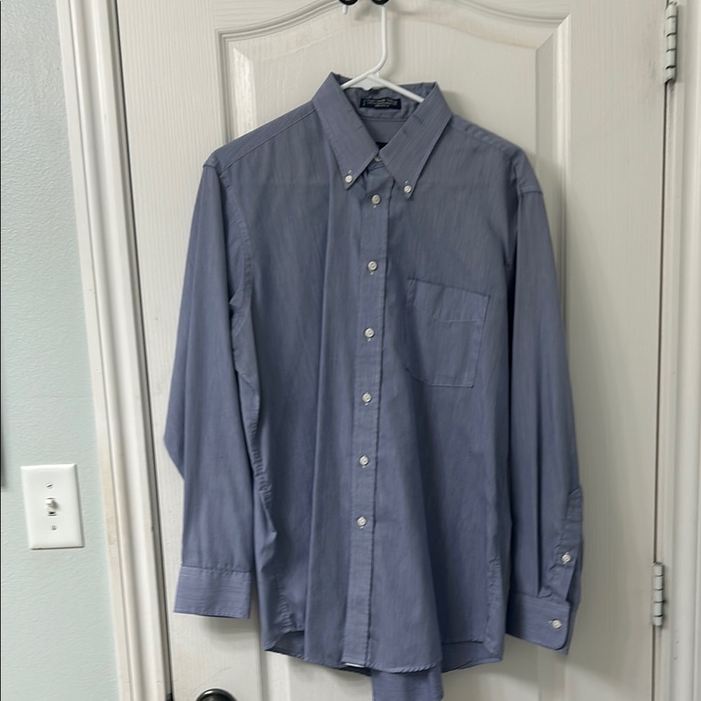 Blue Casual Button Down Shirt with Classic Design